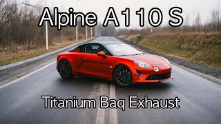 Alpine A110 S | Titanium exhaust system with downpipe | Baq Exhaust