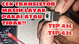 Cara cek / ukur transistor tip 41c / tip 42c