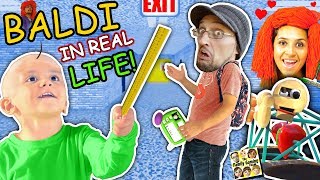 BALDI'S BASICS In Real Life!! FGTEEV goes to School of Education & Learning (Skit)