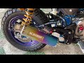 exhaust moriwaki zero ano for monkey125 sound