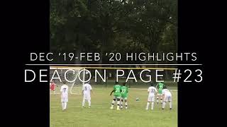 Deacon Page-Soccer-DEC ‘19-FEB ‘20