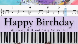 Happy Birthday | Piano Tutorial (EASY)  | WITH Music Sheet | JCMS