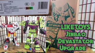 LikeToys Jinbao Devastator Upgrade Installation \u0026 Overview