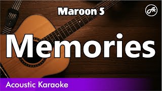 Maroon 5 - Memories (SLOW karaoke acoustic)