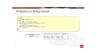 Declaring PLSQL Variables in oracle pl sql workshop