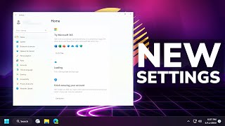 New Settings App Homepage and New Features in Windows 11 (Preview)