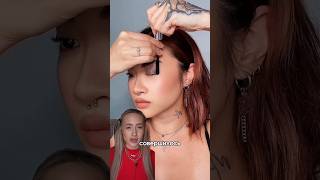 ПРОБУЮ МАКИЯЖ ГЛАЗ ТУШЬЮ 🤯 *спасите мои глаза* #2023 #trending #beauty