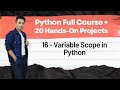 📙 16 - Variable Scope in Python | Python Full Course + 20 Hands On Projects