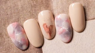 Nail Labo｜粉彩石紋 ｜DIY美甲｜彩繪｜台灣老師｜石紋｜鏡面粉｜箔紙｜bynaillabo｜教學