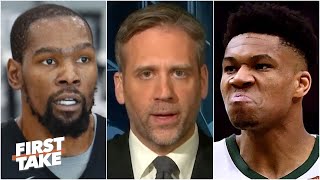Kevin Durant or Giannis: Which player will be the best in the Eastern Conference? | First Take