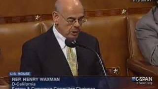 Chairman Waxman Supporting the Home Star Energy Retrofit Act