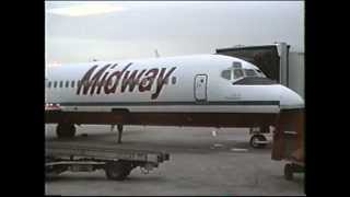 Midway Airlines DC-9's at Midway Airport, 1991