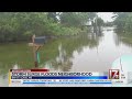 Hurricane Laura storm surge floods Mississippi neighborhood