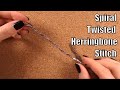 HOW TO: Spiral Twisted Herringbone Stitch (Beading step by step tutorial for beginners)