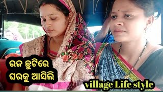 ରଜ ଛୁଟିରେ ଘରକୁ ଆସିଲି//#village#odia#village Life style