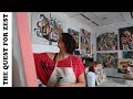 Amazing Art Studio Tour With Abstract Painter Angela Navarro | Mini Documentary