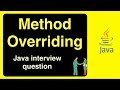 Method Overriding in java|| Run time Polymorphism ||Java Interview Question || Important