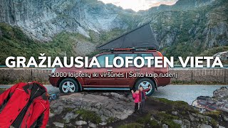 Gražiausia Lofoten vieta | ~2000 laiptelių iki viršunės | Šalta kaip rudenį