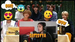 BTS REACTION TO satisfya | cover by aish