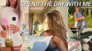 SPEND THE DAY WITH ME ☁️ realistic + productive, mindful habits & healthy