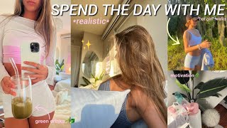 SPEND THE DAY WITH ME ☁️ realistic + productive, mindful habits \u0026 healthy