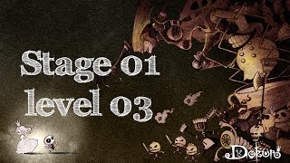 Dokuro - Spire Stage 1 Level 3 - Coin 1/1 - Solution/Walkthrough - Android/iOS/Vita