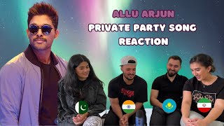 Private Party Reaction | Allu Arjun , Rakul | Foreigners React