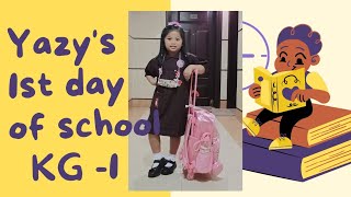 school in Dubai| yazy's 1st day of school | kindergarten