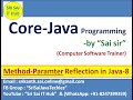Java Method Parameter Reflection in Java 8 || Java Reflections || java.lang.reflect package || #351