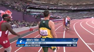 Athletics - Men's 100m - T44 Round 1 Heat 2 - London 2012 Paralympic Games