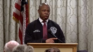 Excerpts from Mayor Adams's Announcement - 109th Precinct Satellite
