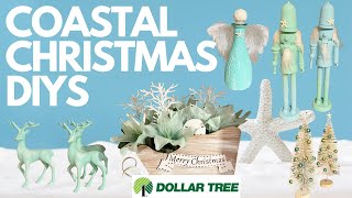 🐚 BEAUTIFUL Coastal Farmhouse Christmas BEACH DIYs (Dollar Tree) Hacks