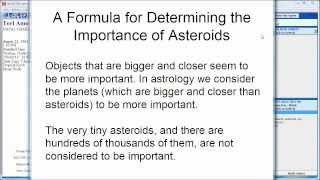 A Formula for Determining the Importance of Asteroids