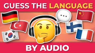 GUESS THE LANGUAGE BY AUDIO π¬ | Geography Quiz