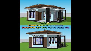 Desain Rumah 10x7 dengan ongkos desain 200 ribu saja begini hasilnya 😱😱