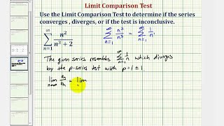 Ej: Serie Infinite - Prueba de comparación de límites (divergente)