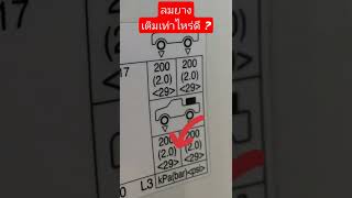 จะเติมลมยางทั่งที ไม่รู้ต้องเติมเท่าไหร่ ดูตรงไหน? ต้องดู #เรโกะโตโยต้าแพร่#โตโยต้าแพร่หล่อตระกูล