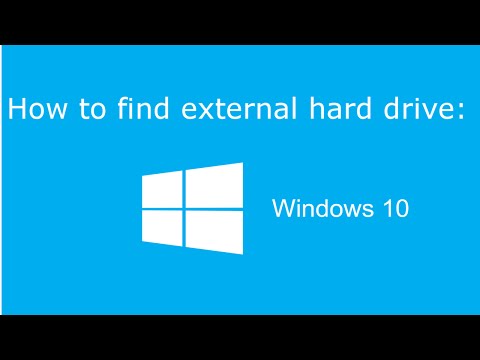 How to find your External Hard Drive in Windows 10 How to find your External Hard Drive in Windows 10