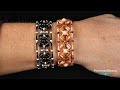 Kleo's Memory Wire Bracelet - DIY Jewelry Making Tutorial by PotomacBeads