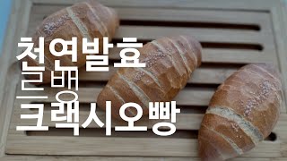 [천연발효종] 건강하게 즐기는 르뱅 크랙시오빵(소금빵) 레시피/ Levain Crack Salty Bread🥐/しおパン/ Cách làm Bánh mì muối ngon lành