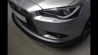 Сплиттер переднего рестайл бампера Lancer X