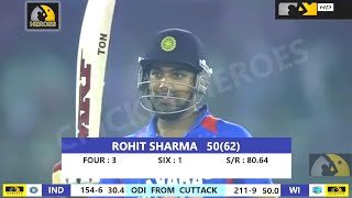 India vs West Indies odi highlight at Cuttack 2021 | Rohit Sharma | India come back from dead |