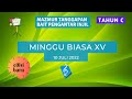 (Edisi Baru) Minggu Biasa XV - Mazmur Tanggapan & BPI (Reff. 144 & PS. 961)