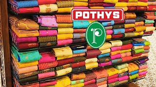 Pothys Daily wear office wear Saree Cotton Linin printed cotton Light weight chiffon saree