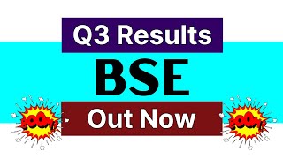 BSE q3 results • BSE q3 results 2025 • BSE share latest news • BSE share latest news today • Bse q3