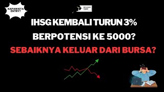 IHSG Turun 3% dan Berada Dibawah 6300. Ada Potensi Kembali Ke 5000?