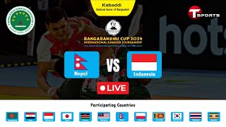 Live | Nepal vs Indonesia | Bangabandhu Cup 2024 | Kabaddi | T Sports