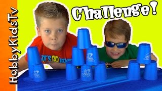 Sport Cup Stacking Challenge by HobbyKidsTV