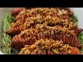 Maple Pecan Hasselback Sweet Potatoes // Presented by LG USA