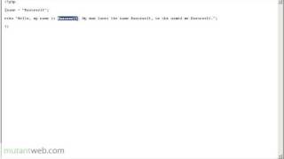 PHP Essentials Training - Part Two PHP Syntax